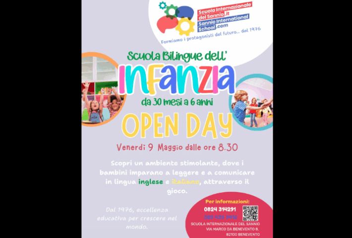 Open day di presentazione della Scuola dell’Infanzia Bilingue