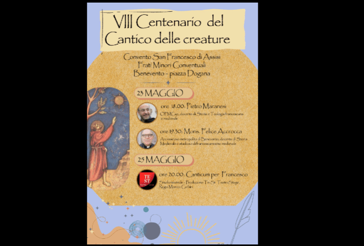 Ottavo centenario del Cantico delle Creature di Francesco d’Assisi