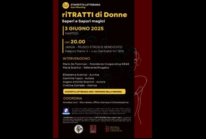 Staffetta letteraria “riTRATTI Di DONNE: Saperi e Sapori Magici”