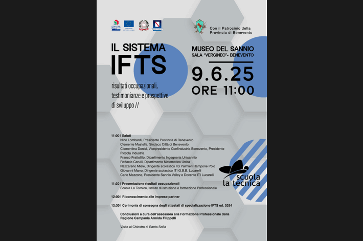 “Il Sistema IFTS: risultati occupazionali, testimonianze e prospettive di sviluppo”  