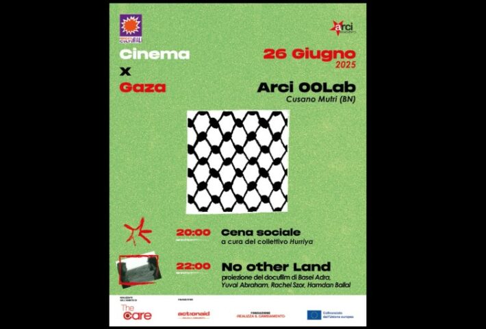 Cena sociale e docufilm per Gaza