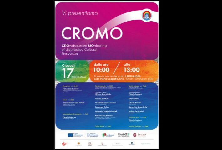 Presentazione progetto “CROMO – CROwdsourced MOnitoring of distributed Cultural Resources”