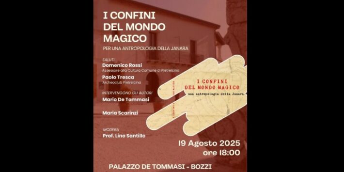 Presentazione libro “I confini del mondo magico – Per una antropologia della Janara”