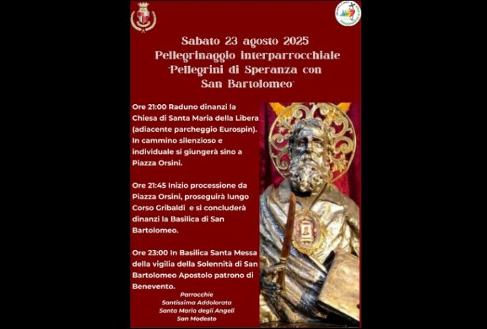 “Pellegrinaggio interparrocchiale – Pellegrini di Speranza con San Bartolomeo”