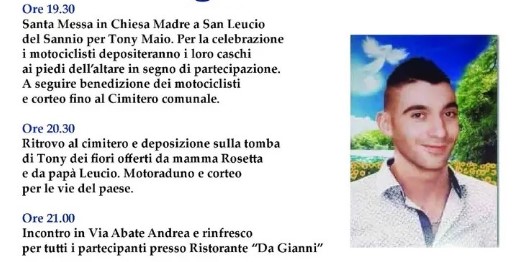“Un fiore per Tony Maio”, Motoraduno 2025
