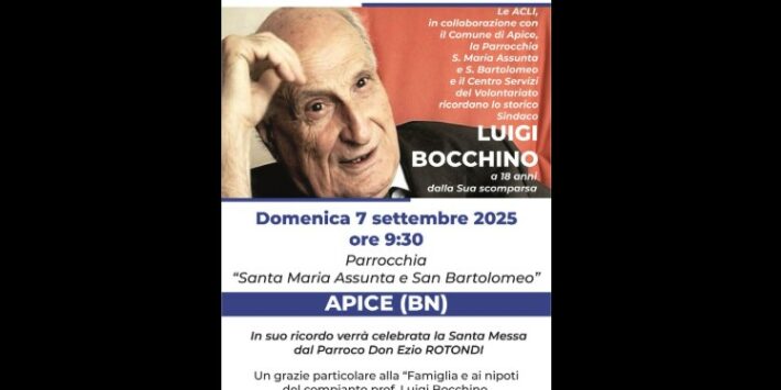 Apice ricorda Luigi Bocchino