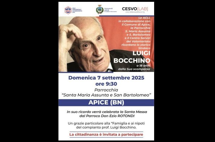 Apice ricorda Luigi Bocchino