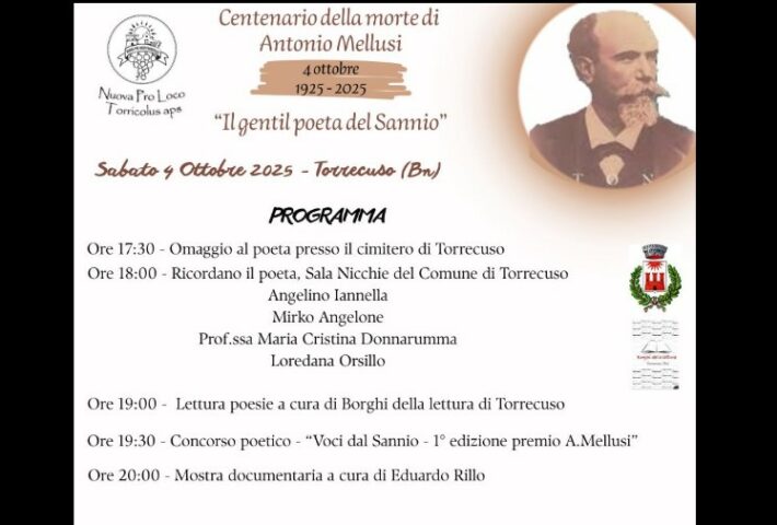 Torrecuso celebra il centenario della morte di Antonio Mellusi