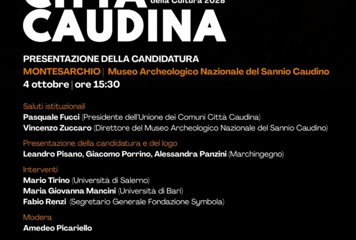 Presentazione candidatura Città Caudina a Capitale Italiana della Cultura 2028.
