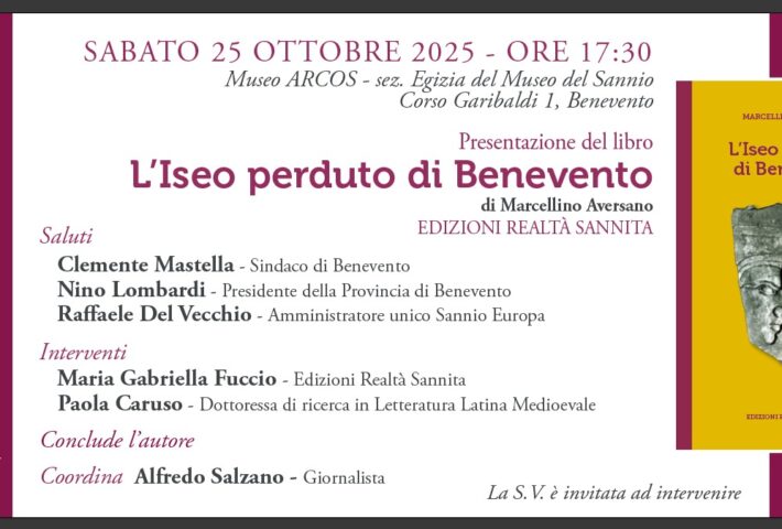 Presentazione libro “L’Iseo perduto di Benevento”