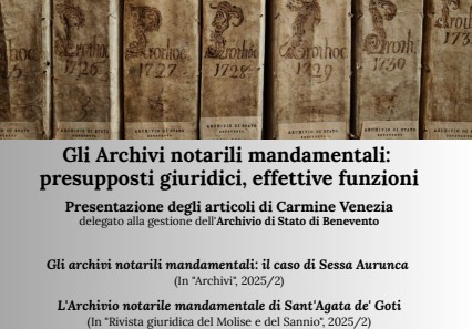 Presentazione dei contributi scientifici del Dott. Carmine Venezia