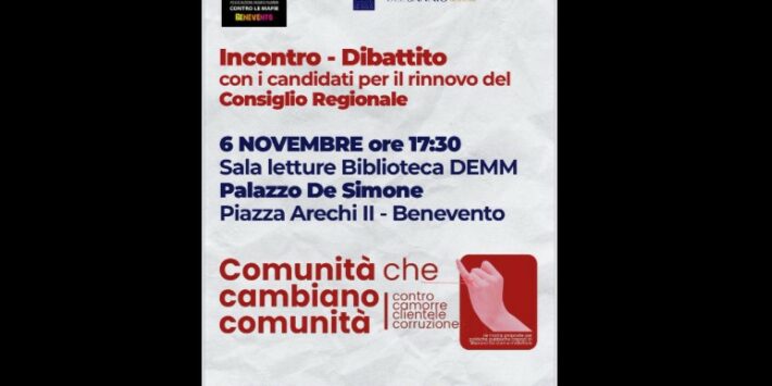 “Comunità che cambiano comunità. Contro camorre, clientele e corruzione”