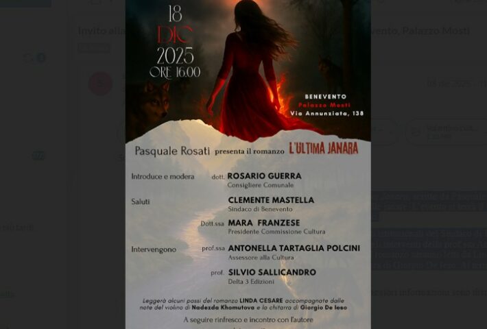 Presentazione del romanzo L’ultima Janara