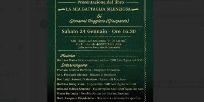 Presentazione libro “La mia battaglia silenziosa”