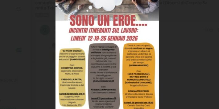 Incontro formativo ‘Sono un eroe…’