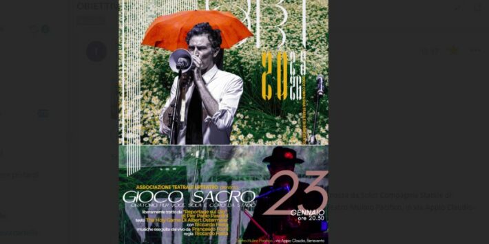 “Il gioco sacro. Oratorio per voce sola e coro da stadio”