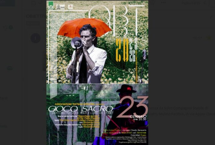 “Il gioco sacro. Oratorio per voce sola e coro da stadio”