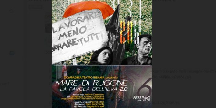 Spettacolo teatrale ‘Mare di ruggine’
