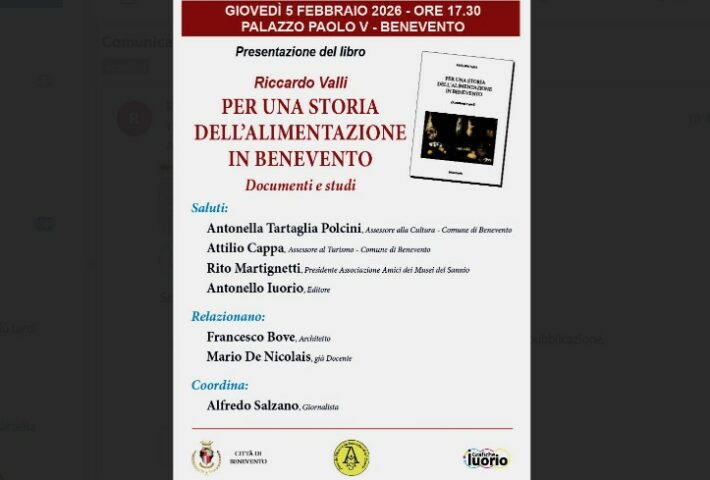 “Per una storia dell’alimentazione in Benevento – Documenti e studi”