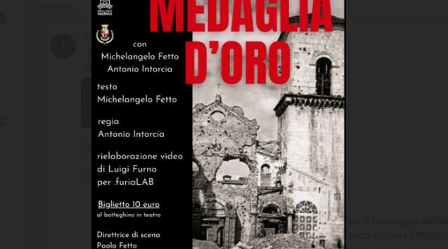 Spettacolo teatrale “Medaglia d’Oro”