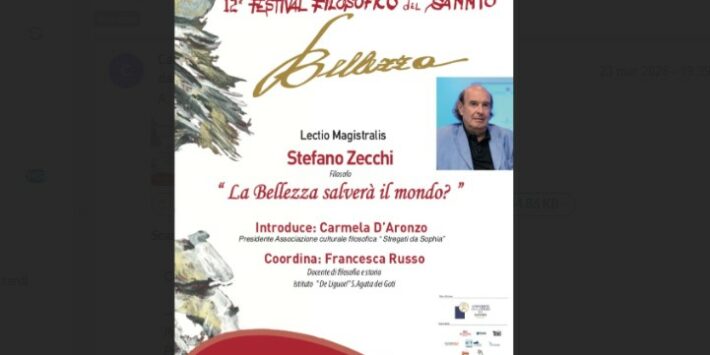 Festival Filosofico del Sannio: incontro con Stefano Zecchi
