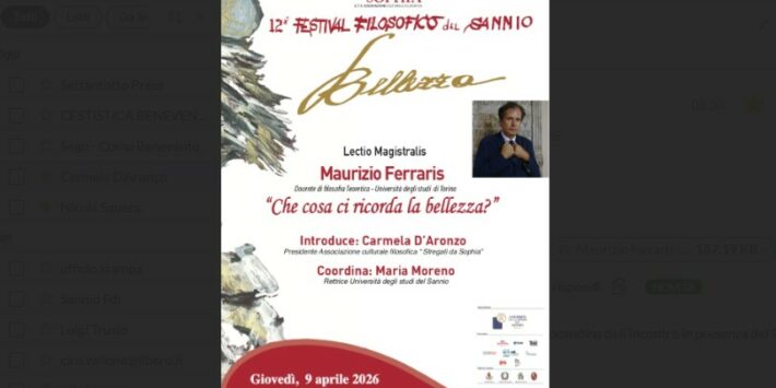 Festival Filosofico del Sannio: incontro con Maurizio Ferraris