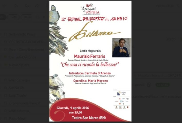 Festival Filosofico del Sannio: incontro con Maurizio Ferraris