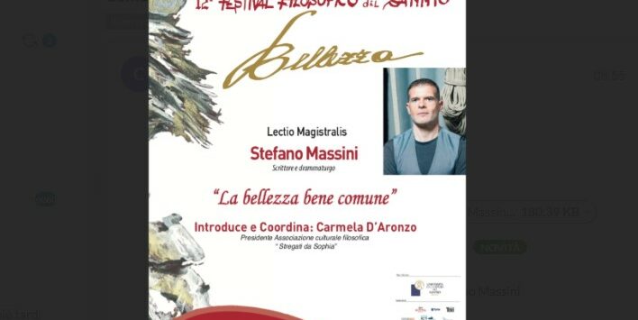 Lectio magistralis di Stefano Massini