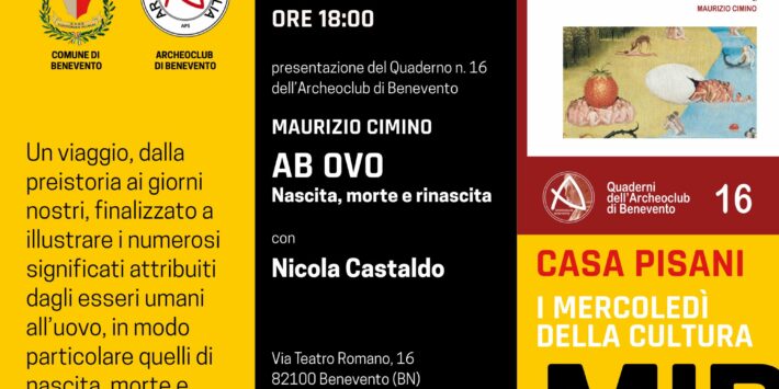 Presentazione Ab ovo, ultimo saggio di Maurizio Cimino