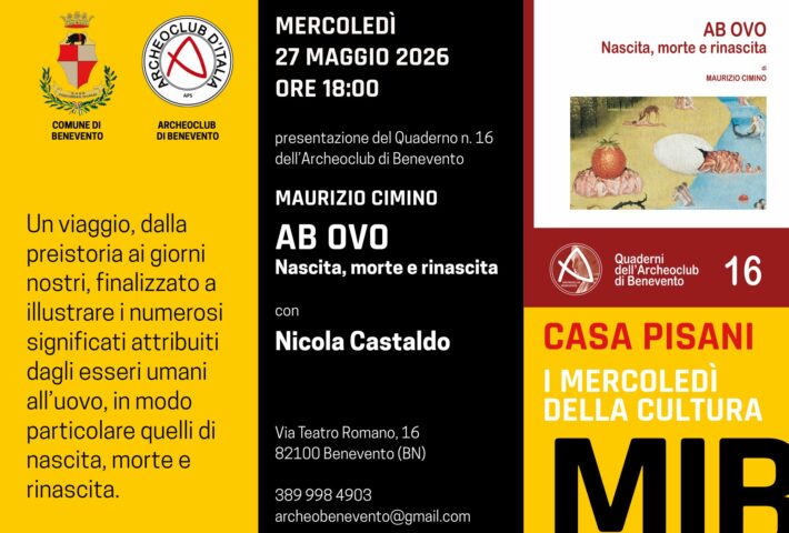 Presentazione Ab ovo, ultimo saggio di Maurizio Cimino