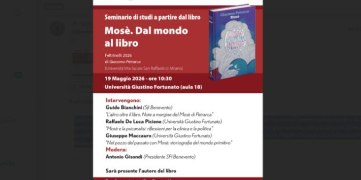 Presentazione libro “Mosè. Dal mondo al libro”